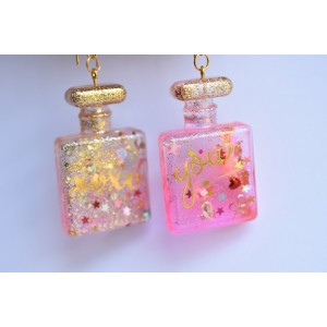 Perfume bottles earrings