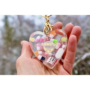 Anti st valentines heart day key chain