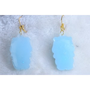 Blue bears earrings