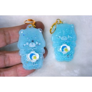 Blue bears earrings