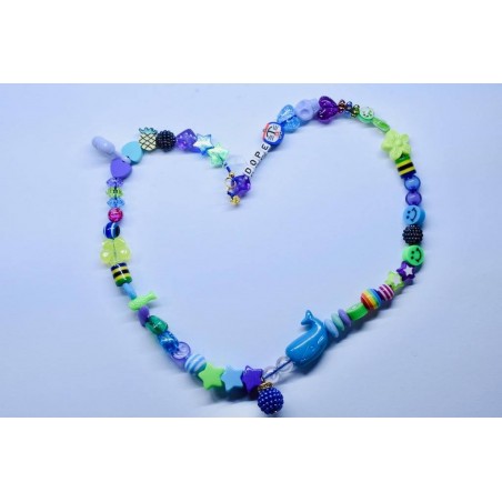 Pop choker 80s beads