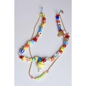 Rave party collier multi perles