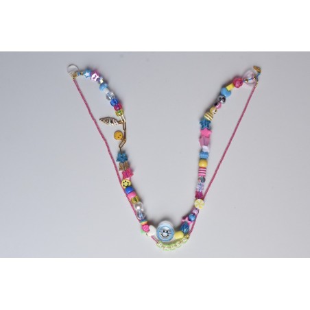 Disco choker beaded necklace handmade