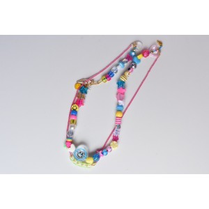 Disco choker beaded necklace handmade