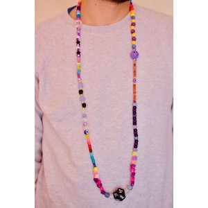 LGBTQ beaded multicolor necklace handmade