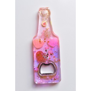 Bottle opener handmade in resin