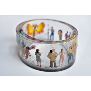 Gay jewelry bangle in resin