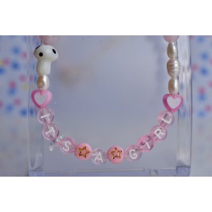 It' s a girl pink beaded necklace