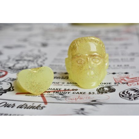 Frankenstein bague jaune pastel