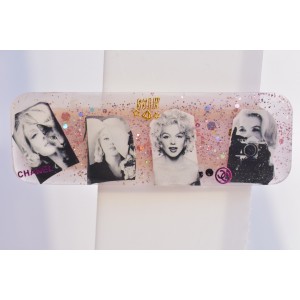 Marilyn Monroe handmade hair clips in resin