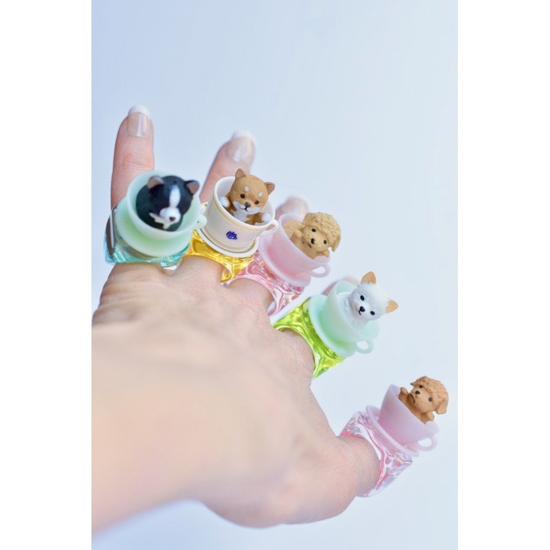 Pastel puppies rings jewelry
