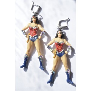 Wonder Woman boucles d'oreilles figurine