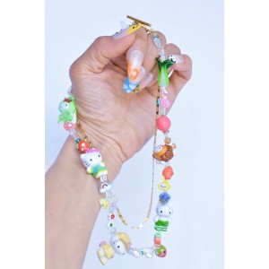 Hello Kitty figures  beaded necklace