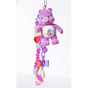 Purple Carebear key chain