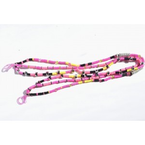 Heishi beaded necklace strap