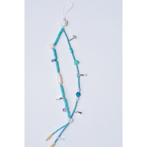 Beaded phone cord and grigris