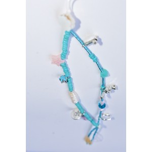 Beaded phone cord and grigris