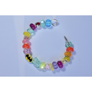 Bangle with big multicolor beads