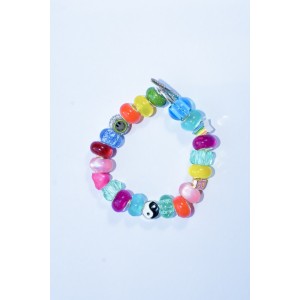 Bracelet multicolore ying yang