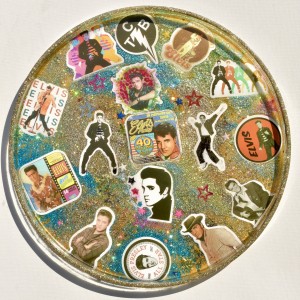 Elvis Presley Large tray, handmade in resin
