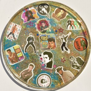 Elvis Presley Large tray, handmade in resin