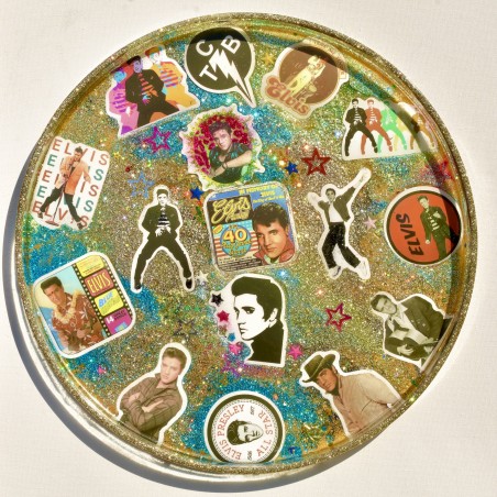 Elvis Presley Large tray, handmade in resin