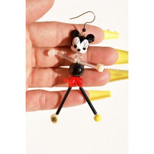Mickey beaded earrings handmade