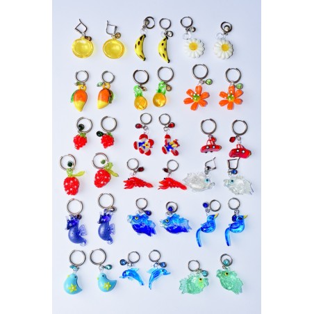 Summer glass earrings