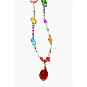 Collier médaillon vierge Marie