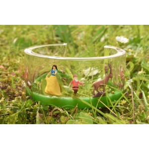 Snow white resin bangle diorama handmade