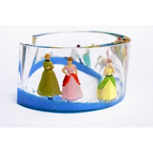 Cinderella resin bangle bracelet