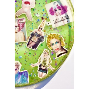 Lady Gaga tray handmade in resin