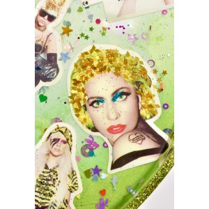 Lady Gaga tray handmade in resin