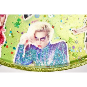 Lady Gaga tray handmade in resin