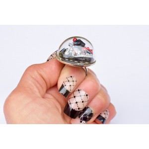 Biker diorama ring