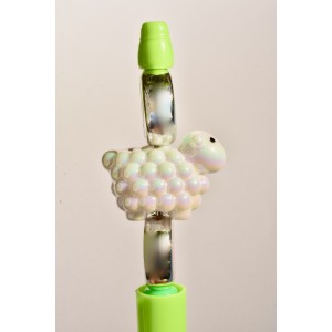 Stylo fantaisie avec petit mouton et perles