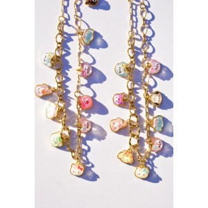 Charms necklace with large links