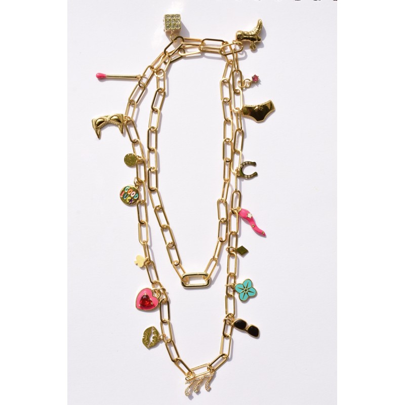 Casino 777 necklace with its 17 charms