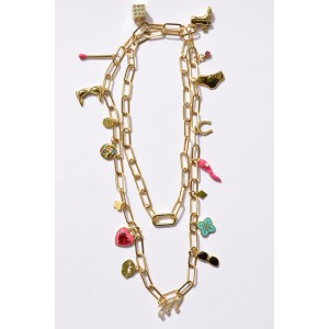 Casino necklace with its 17 charms