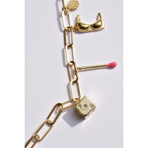 Casino necklace with its 17 charms