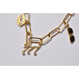 Casino necklace with its 17 charms