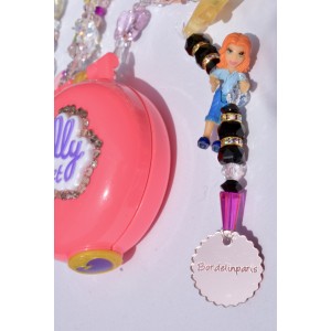 Polly Pocket necklace or bag charm