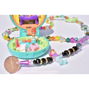 Polly Pocket necklace or bag charm
