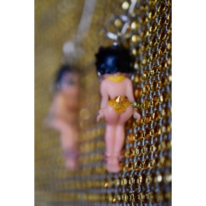 rockabilly figurine earrings