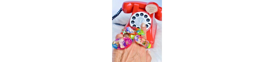 resin rings cheeky fun originale weird jewelry for woman