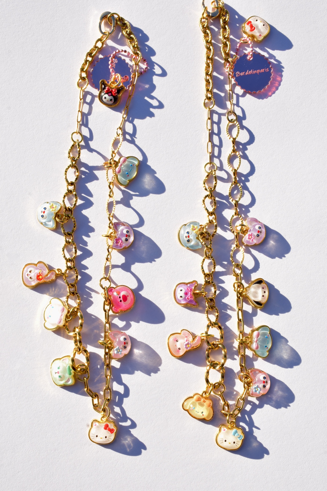 Collier inoxydable multi charmes kawaii