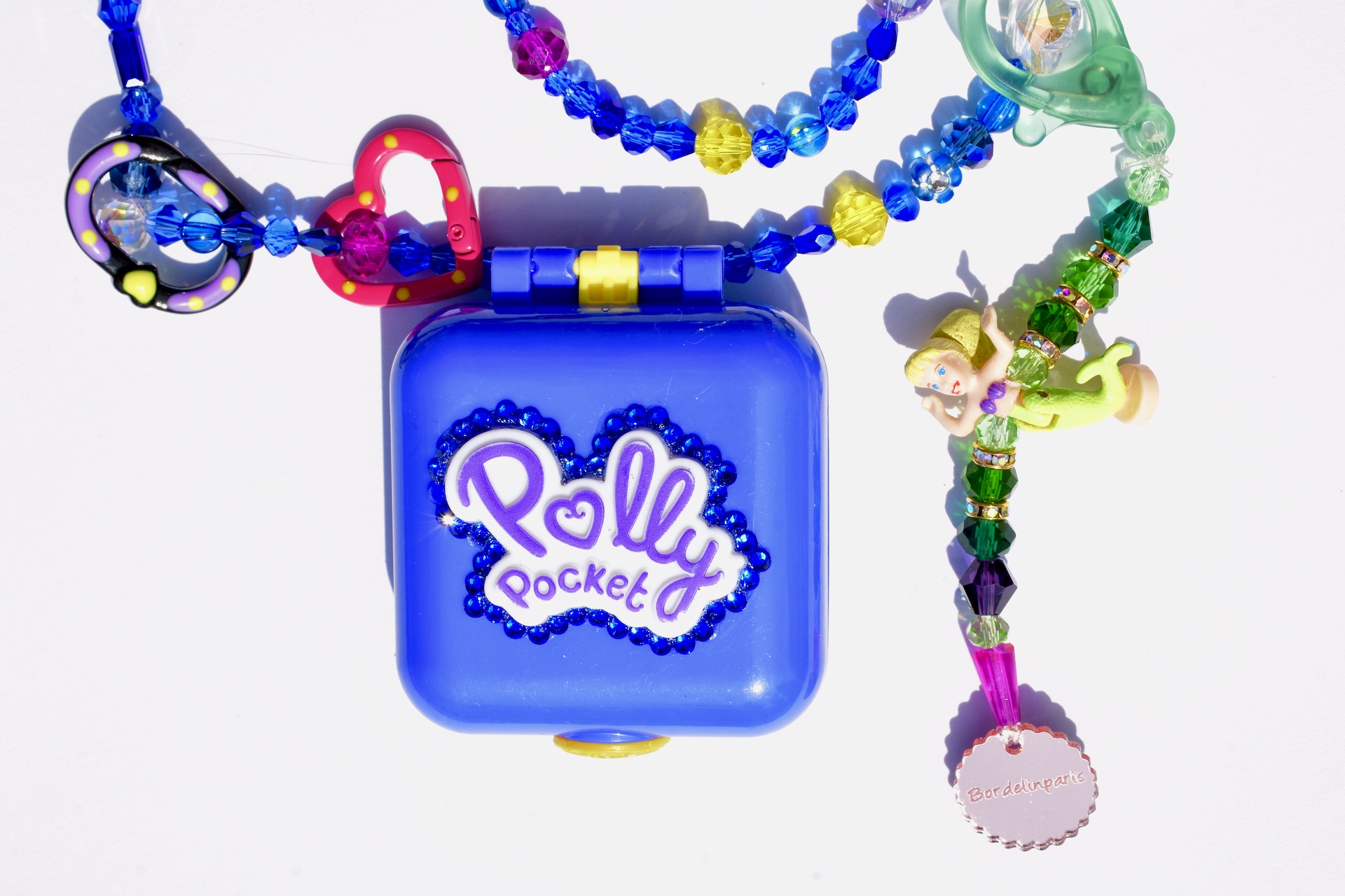 Polly Pocket adjustable necklace that doubles as a bag charm